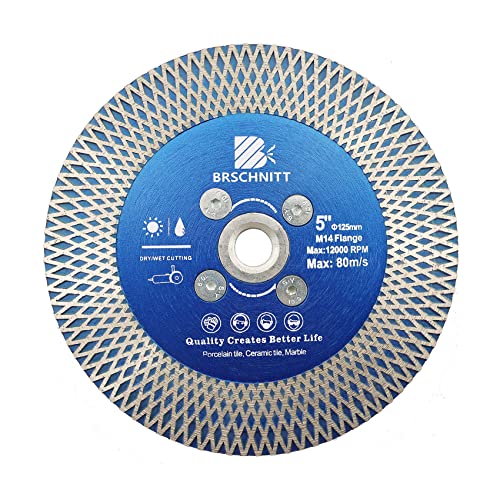 Diamant Trennscheibe 125mm - BRSCHNITT Diamantscheibe mit X Felgensegment für Hart Keramik Porzellan Fliesen Granit M14 Dorn. Diamant Trennscheibe 125mm - BRSCHNITT Diamantscheibe mit X Felgensegment für Hart Keramik Porzellan Fliesen Granit M14 Dorn. von BRSCHNITT