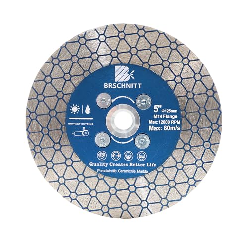 Diamant Trennscheibe 125mm - BRSCHNITT Doppelseitig zum Schneiden und Schleifen Granit Marmor Fliese Natursteine M14. Diamant Trennscheibe 125mm - BRSCHNITT Doppelseitig zum Schneiden und Schleifen Granit Marmor Fliese Natursteine M14. von BRSCHNITT