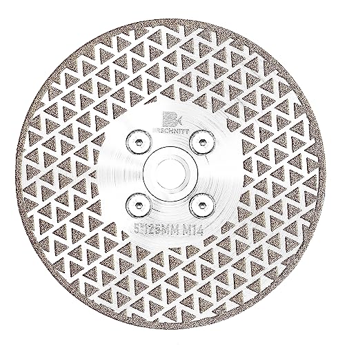 Diamantscheibe 125 mm - BRSCHNITT M14 DiamantTrennscheibe & Schleifscheibe für Harte Fliesen Keramik Feinsteinzeug Granit Marmor Diamantscheibe 125 mm - BRSCHNITT M14 DiamantTrennscheibe & Schleifscheibe für Harte Fliesen Keramik Feinsteinzeug Granit Marmor von BRSCHNITT