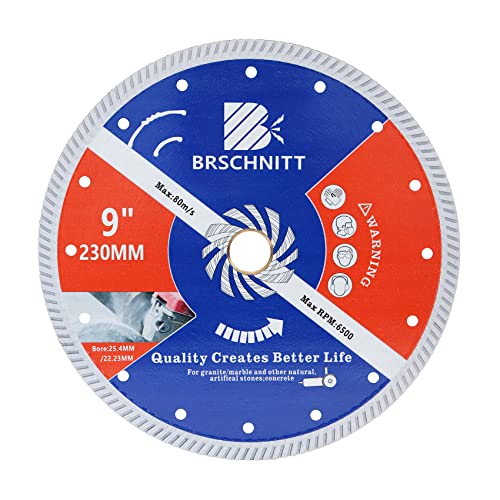 Diamant Trennscheibe - BRSCHNITT 230mm Turbo Diamanttrennscheibe für Beton,Granit Marmorstein Hartbeton Stahlbeton Diamant Trennscheibe - BRSCHNITT 230mm Turbo Diamanttrennscheibe für Beton,Granit Marmorstein Hartbeton Stahlbeton von BRSCHNITT