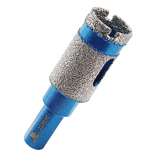 Diamant Trockenbohrer Fliesenbohrer 20mm - BRSCHNITT Diamant Bohrkrone - Lochsäge für Keramik, Granit, Porzellan, Fliesen, Feinsteinzeug, Mauerwerk, Marmor. Diamant Trockenbohrer Fliesenbohrer 20mm - BRSCHNITT Diamant Bohrkrone - Lochsäge für Keramik, Granit, Porzellan, Fliesen, Feinsteinzeug, Mauerwerk, Marmor. von BRSCHNITT