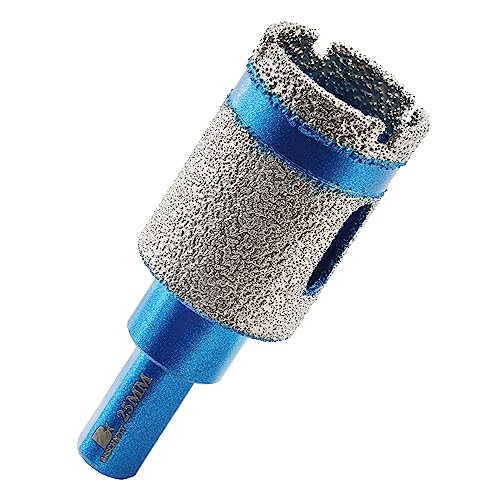 Diamant Trockenbohrer Fliesenbohrer 25mm - BRSCHNITT Diamant Bohrkrone - Lochsäge für Keramik, Granit, Porzellan, Fliesen, Feinsteinzeug, Mauerwerk, Marmor. Diamant Trockenbohrer Fliesenbohrer 25mm - BRSCHNITT Diamant Bohrkrone - Lochsäge für Keramik, Granit, Porzellan, Fliesen, Feinsteinzeug, Mauerwerk, Marmor. von BRSCHNITT