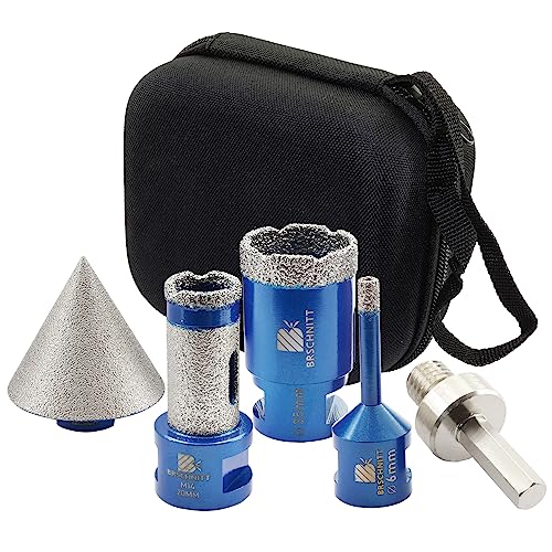 Diamantbohrer Fliesenbohrer Set - 6/35mm Diamantbohrer & 20mmDiamant Fingerfräser-50mmFasenbohrer ein Adapter Diamantbohrer Fliesenbohrer Set - 6/35mm Diamantbohrer & 20mmDiamant Fingerfräser-50mmFasenbohrer ein Adapter von BRSCHNITT