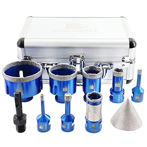 BRSCHNITT Diamantbohrer Fliesenbohrer Set - 6/8/10/20/35/50/68 Diamantbohrer & 25mmDiamant Fingerfräser-50mmFasenbohrer ein Adapter BRSCHNITT Diamantbohrer Fliesenbohrer Set - 6/8/10/20/35/50/68 Diamantbohrer & 25mmDiamant Fingerfräser-50mmFasenbohrer ein Adapter von BRSCHNITT