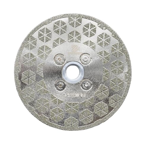 Diamantscheibe 115 mm - BRSCHNITT M14 DiamantTrennscheibe & Schleifscheibe Beidseitig für Harte Fliesen Keramik Feinsteinzeug Granit Marmor Diamantscheibe 115 mm - BRSCHNITT M14 DiamantTrennscheibe & Schleifscheibe Beidseitig für Harte Fliesen Keramik Feinsteinzeug Granit Marmor von BRSCHNITT