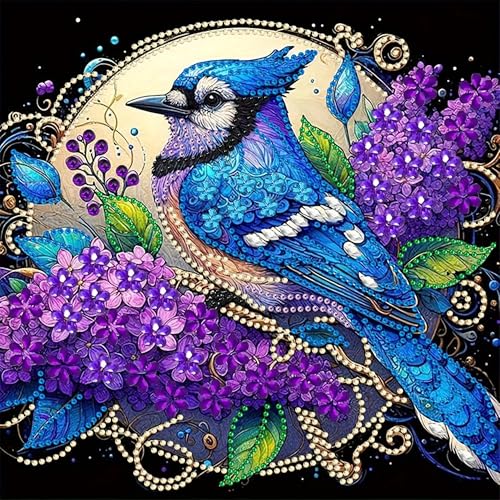 BRUKUSUR Diamond Painting Erwachsene Diamant Painting Bilder，DIY Diamond Painting Untersetzer für Erwachsene, Frühlingshafte Wanddekoration 30x30 cm für Erwachsene von BRUKUSUR