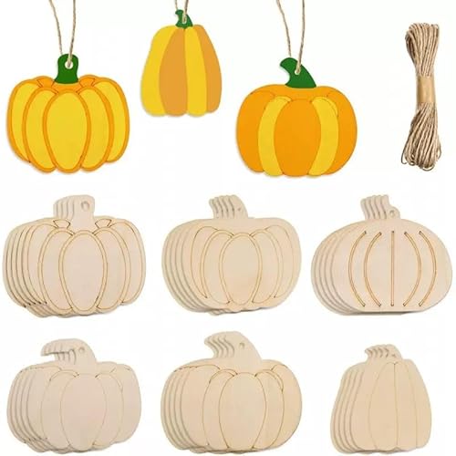 Holzdeko Kürbis Deko Holztiere Kürbisse Deko Holzanhänger Zum Bemalen für Herbst, Halloween Thanksgiving Autumn Decor Party Dekoration Holzdeko Kürbis Deko Holztiere Kürbisse Deko Holzanhänger Zum Bemalen für Herbst, Halloween Thanksgiving Autumn Decor Party Dekoration von BRUKUSUR