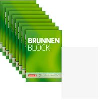 10 BRUNNEN Briefblöcke DIN A4 blanko von BRUNNEN