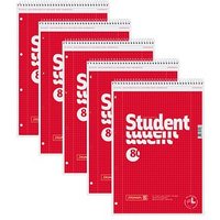 5 BRUNNEN Collegeblöcke Student Lineatur 28 kariert DIN A4 Innen- und Außenrand 5 BRUNNEN Collegeblöcke Student Lineatur 28 kariert DIN A4 Innen- und Außenrand von BRUNNEN