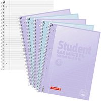 5 BRUNNEN Collegeblöcke Student Pastell 2 Lineatur 27 liniert DIN A4 Innen- und Außenrand 5 BRUNNEN Collegeblöcke Student Pastell 2 Lineatur 27 liniert DIN A4 Innen- und Außenrand von BRUNNEN
