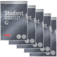 5 BRUNNEN Collegeblöcke Student Premium Lineatur 28 kariert DIN A4 Innen- und Außenrand 5 BRUNNEN Collegeblöcke Student Premium Lineatur 28 kariert DIN A4 Innen- und Außenrand von BRUNNEN