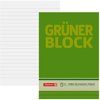 BRUNNEN Briefblöcke "Grüner Block" DIN A5 liniert von BRUNNEN