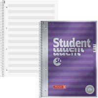 BRUNNEN Collegeblock Premium Student Lineatur 14 Notenlineatur DIN A4 ohne Rand von BRUNNEN