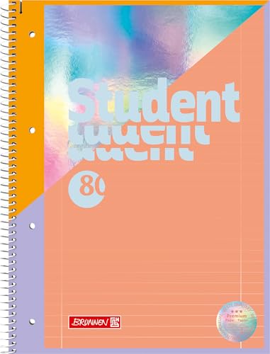 BRUNNEN Collegeblock Premium Student „Intoxicate“ | A4, Lineatur 27, 80 Blatt, koralle BRUNNEN Collegeblock Premium Student „Intoxicate“ | A4, Lineatur 27, 80 Blatt, koralle von BRUNNEN