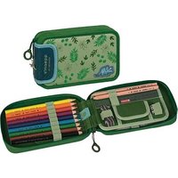 BRUNNEN Federmäppchen befüllt s'maepp Dino Jungle grün 16-teilig, 20,0 x 4,5 cm von BRUNNEN