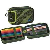 BRUNNEN Federmäppchen befüllt s'maepp Fast Wheels grün/hellgrün 33-teilig, 20,0 x 7,5 cm von BRUNNEN