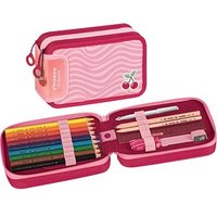 BRUNNEN Federmäppchen befüllt s'maepp Fruity Love rosa/rot 33-teilig, 20,0 x 7,5 cm von BRUNNEN