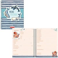 BRUNNEN Freundebuch Happy Ocean ca. DIN A5 liniert, blau Hardcover 80 Seiten BRUNNEN Freundebuch Happy Ocean ca. DIN A5 liniert, blau Hardcover 80 Seiten von BRUNNEN
