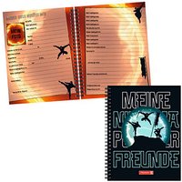 BRUNNEN Freundebuch Ninja Power ca. DIN A5 liniert, schwarz/blau Hardcover 80 Seiten BRUNNEN Freundebuch Ninja Power ca. DIN A5 liniert, schwarz/blau Hardcover 80 Seiten von BRUNNEN
