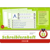 BRUNNEN Schreiblernheft Lineatur SL 1. Schuljahr liniert DIN A4 quer ohne Rand, 16 Blatt von BRUNNEN