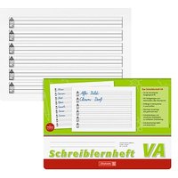 BRUNNEN Schreiblernheft Lineatur VA 1. Schuljahr liniert DIN A4 quer ohne Rand, 16 Blatt von BRUNNEN