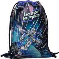 BRUNNEN Turnbeutel ROBOT HEROES Kunstfaser dunkelblau, mint, lila BRUNNEN Turnbeutel ROBOT HEROES Kunstfaser dunkelblau, mint, lila von BRUNNEN