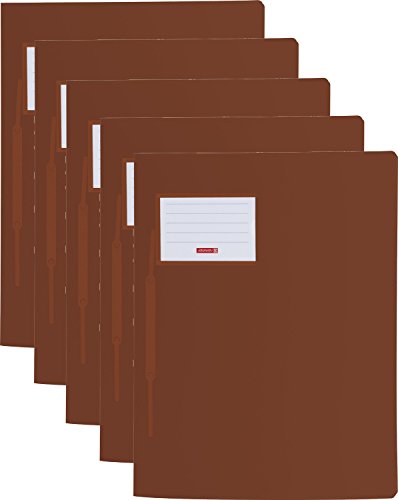 Baier & Schneider Schnellhefter FACT! Colour Code, Kunststoff, 240 x 313 mm (5er Pack, braun) von BRUNNEN