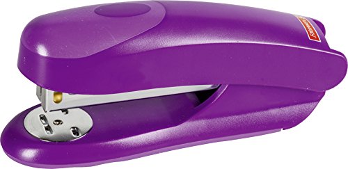 Brunnen 102060760 Hefter Colour Code (für Klammern der Größen 24/6 oder 26/6, bis zu 20 Blatt heftbar) violett / purple von BRUNNEN