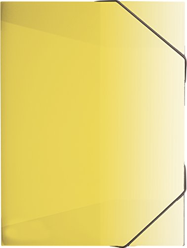 Brunnen 104163910 Sammelbox / Heftsammler FACT!pp (transluzenter PP-Folie, für A4, mit Gummizugverschluss) gelb von BRUNNEN