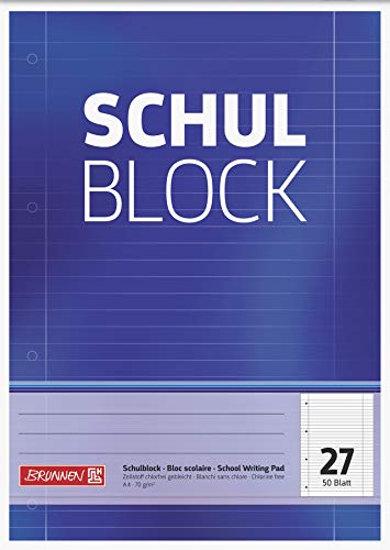 Brunnen 1052527 Schulblock/Notizblock (7 Blöcke) von BRUNNEN