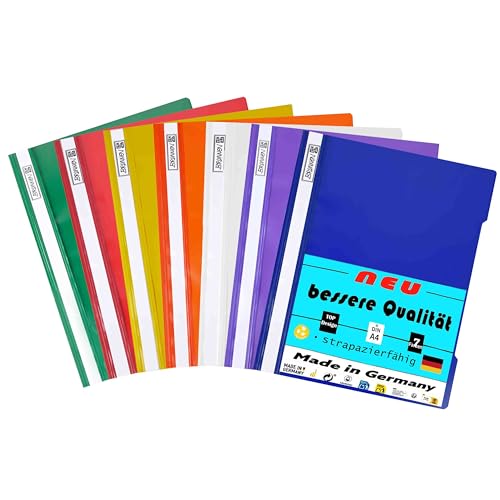 Brunnen Schnellhefter 7er Set für Format A4 aus PVC - langlebig und stabil – perfekte Organisation Ihrer Dokumente - für Schule und Büro Brunnen Schnellhefter 7er Set für Format A4 aus PVC - langlebig und stabil – perfekte Organisation Ihrer Dokumente - für Schule und Büro von BRUNNEN