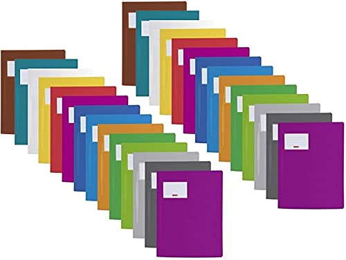 Schnellhefter Fact! PP, 24 x 31 Centimeter für A4 (2 x 14-fach Pack, Sortiert) von BRUNNEN