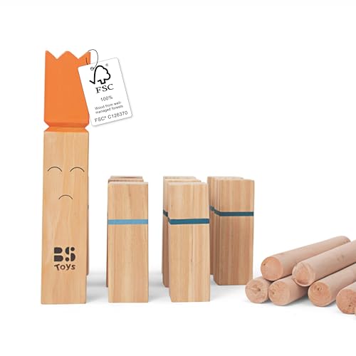 BS Toys Kubb für Kinder, An Active Family Game Wikingerspiel, Kubb Wikingerschach Holz Outdoor Spiel Wurf, Play, Move, Learn! BS Toys Kubb für Kinder, An Active Family Game Wikingerspiel, Kubb Wikingerschach Holz Outdoor Spiel Wurf, Play, Move, Learn! von BS Toys
