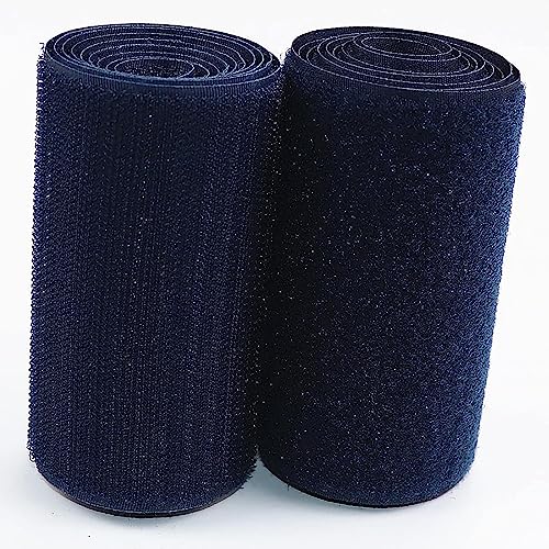 Klettband zum nähen Aufnähbares Klettband, 10 cm breit, doppelseitig, nicht klebendes schwarzes Nylon-Klettband für Kabelmanagement, Heimarbeiten, Heimwerken, Basteln-Navy Blue||10cm*1m Klettband zum nähen Aufnähbares Klettband, 10 cm breit, doppelseitig, nicht klebendes schwarzes Nylon-Klettband für Kabelmanagement, Heimarbeiten, Heimwerken, Basteln-Navy Blue||10cm*1m von BSASHB