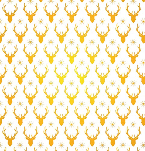 BSB Geschenkpapier Weihnachten Weihnachtspapier""Elche"" (gold)", 418042 von bsb