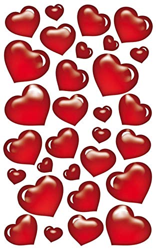bsb Sticker Aufkleber Rote Herzen von bsb