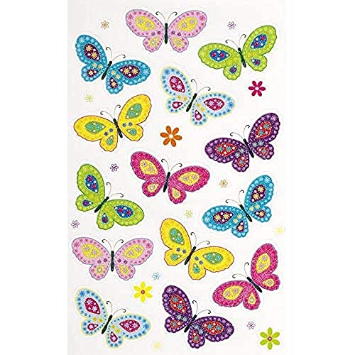 bsb Sticker Aufkleber Schmetterlinger mit Glitter von bsb