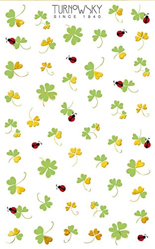 bsb Sticker Aufkleber Turnowsky kleine Kleeblätter mit Marienkäfern von bsb