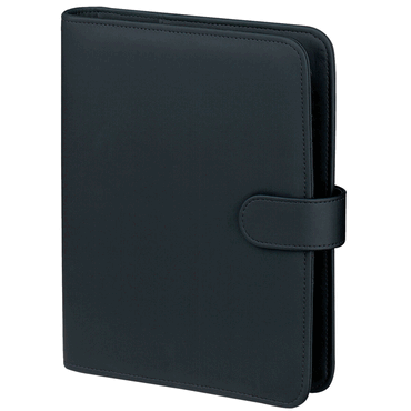 BSB Terminplaner Manager - A5 Softfolie geprägt schwarz. von BSB