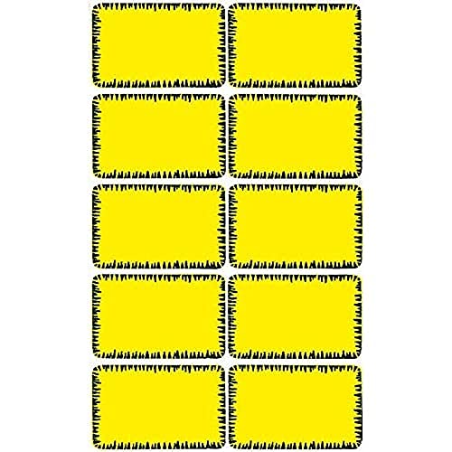 bsb Etiketten Tiefkühletiketten zum Selbstbeschriften gelb mit Rahmen von bsb