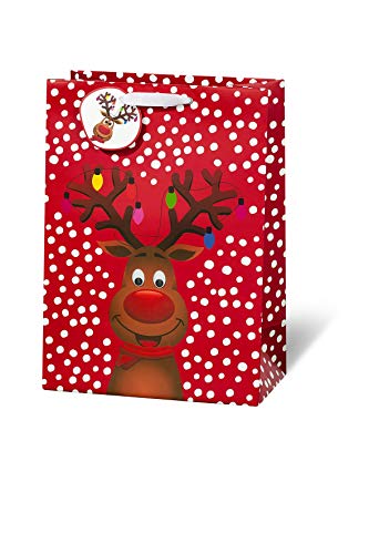 bsb Geschenktasche Geschenktüte Papiertüte Papiertasche Weihnachten "Funny Christmas" A4-Format von bsb