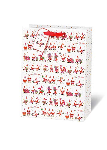 bsb Geschenktasche Geschenktüte Papiertüte Papiertasche Weihnachten "Santas" A4-Format von bsb