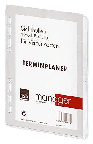 bsb Sichthüllen für Visitenkarten A5 bsb Sichthüllen für Visitenkarten A5 von bsb