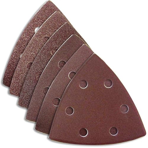 Schleifdreiecke Professional | 93x93x93 Delta | 60 Stück | verschiedene Körnungen (60 Stück MixPack - je 10x pro Körnung) K40, K60, K80, K120, K180, K240 von BSBe
