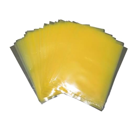 VCI Plastiktüten mit flachem Mund (kein Reißverschluss) | Metallprodukt, Rostschutz, flach offen, Polybeutel für rostfreie, feuchtigkeitsbeständige Versandverpackung (gelb, 25 x 35 cm) von BSC WISSEN DE