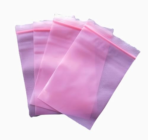 VCI Rostschutzbeutel aus Polyethylen, für rostfreie, feuchtigkeitsbeständige Verpackung, Metallschutz, rostfrei, 500 x 500 mm, Rosa, 15 x 22 cm, 100 Stück von BSC WISSEN DE