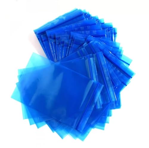 VCI wiederverschließbare Polybeutel mit Reißverschluss für rostfreie, feuchtigkeitsbeständige Verpackung, Metallschutz, rostfrei, 500 x 500 mm, Blau, 18 x 26 cm, 100 Stück VCI wiederverschließbare Polybeutel mit Reißverschluss für rostfreie, feuchtigkeitsbeständige Verpackung, Metallschutz, rostfrei, 500 x 500 mm, Blau, 18 x 26 cm, 100 Stück von BSC WISSEN DE