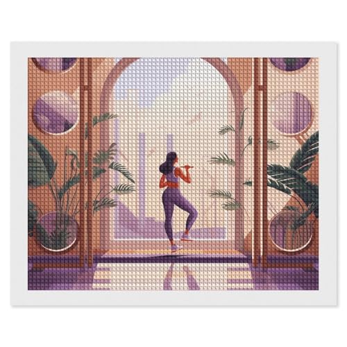 BSCKKDMN A Woman Exercising Diamond Painting Kits for Adults Diamond Art Kit for Beginner 5D DIY Full Square Diamond Art Craft Kits for Adults for Home Wall Decor BSCKKDMN A Woman Exercising Diamond Painting Kits for Adults Diamond Art Kit for Beginner 5D DIY Full Square Diamond Art Craft Kits for Adults for Home Wall Decor von BSCKKDMN