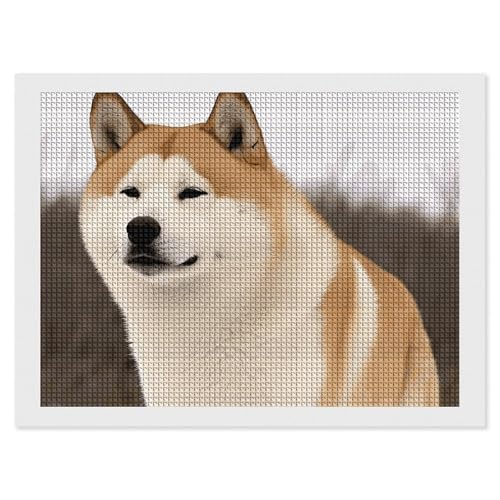 BSCKKDMN Akita Diamond Painting Kits für Erwachsene Diamond Art Kit für Anfänger 5D DIY Full Square Diamond Art Craft Kits für Erwachsene für Home Wall Decor BSCKKDMN Akita Diamond Painting Kits für Erwachsene Diamond Art Kit für Anfänger 5D DIY Full Square Diamond Art Craft Kits für Erwachsene für Home Wall Decor von BSCKKDMN