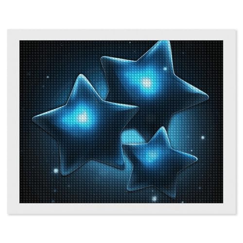 BSCKKDMN Blue Stars Diamond Painting Kits für Erwachsene, Diamantkunst-Set für Anfänger, 5D DIY Full Square Diamond Art Craft Kits für Erwachsene für Home Wall Decor BSCKKDMN Blue Stars Diamond Painting Kits für Erwachsene, Diamantkunst-Set für Anfänger, 5D DIY Full Square Diamond Art Craft Kits für Erwachsene für Home Wall Decor von BSCKKDMN